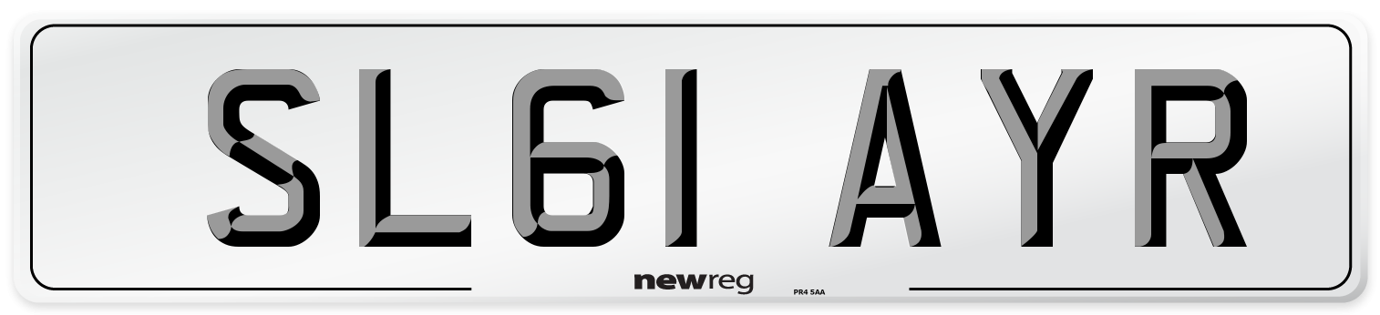 SL61 AYR Number Plate from New Reg